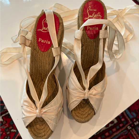 Louboutin platform espadrilles | Size 41 | Box & duster bag included! - Picture 3 of 6